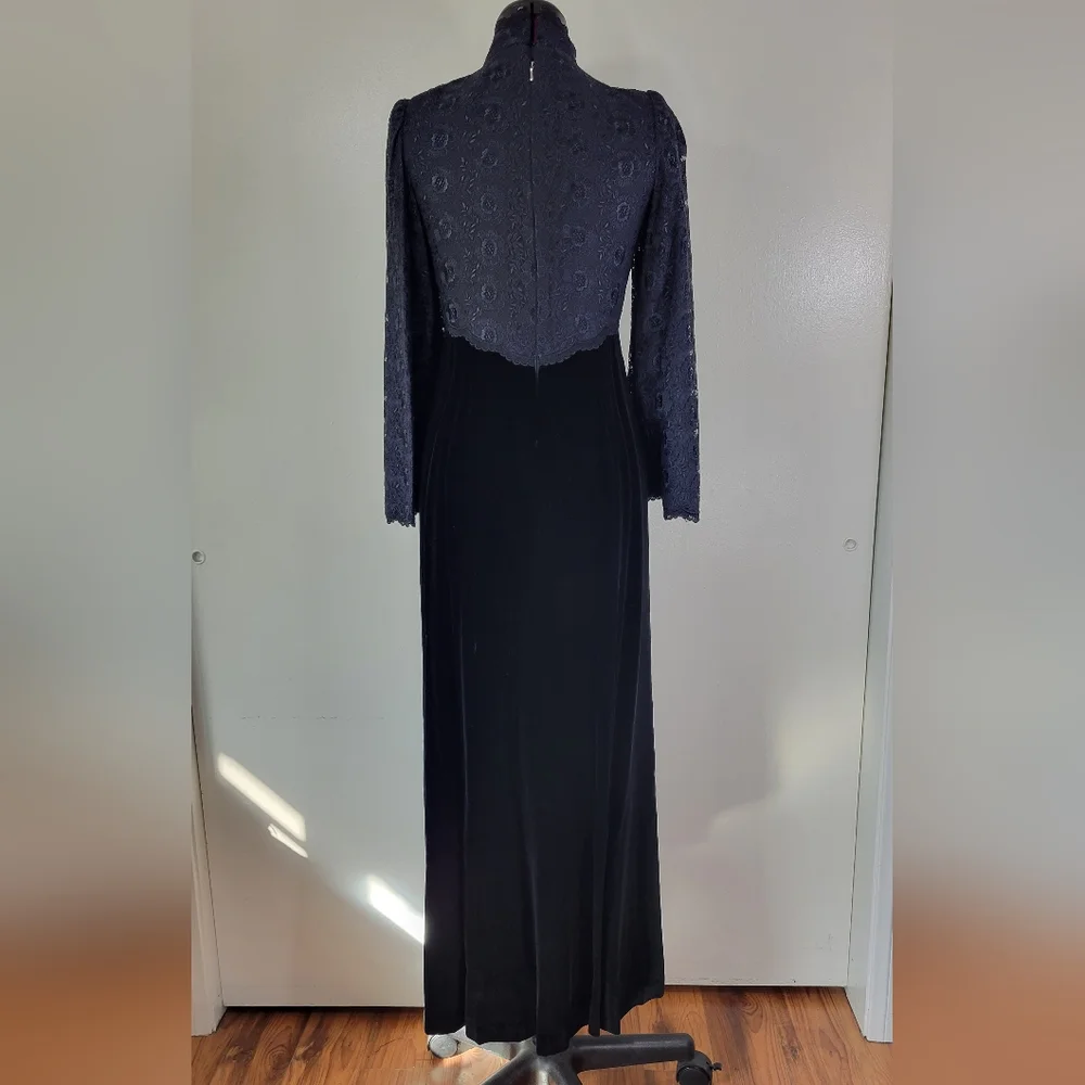 60's Plaisir Tokyo velvet dress - Picture 12 of 15